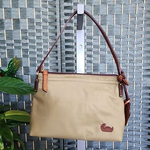 Dooney & Burke Olive or Tan Mini Tote - EUC